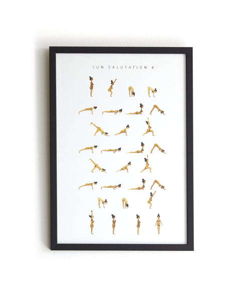 Sun salutation B poster