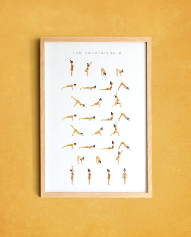 Sun Salutation B - Woman - Golden