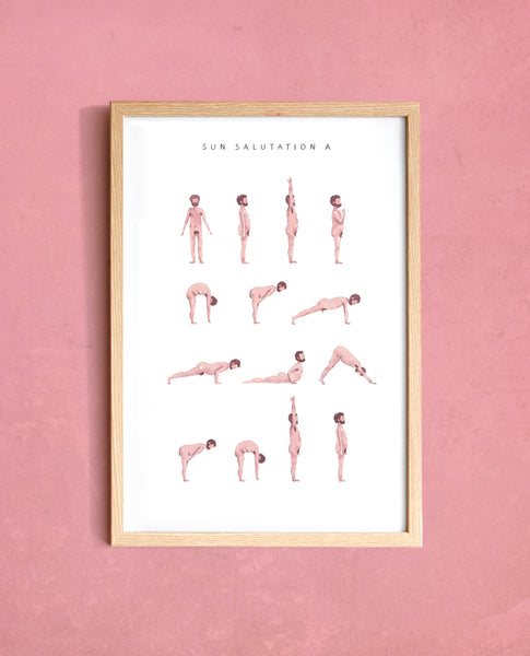 Sun Salutation A - Man - Pink