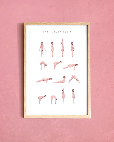 Sun Salutation A - Man - Pink