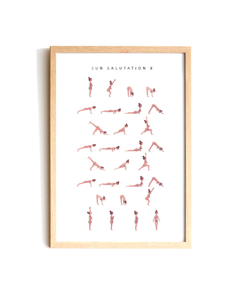 Sun Salutation B - Woman - Pink