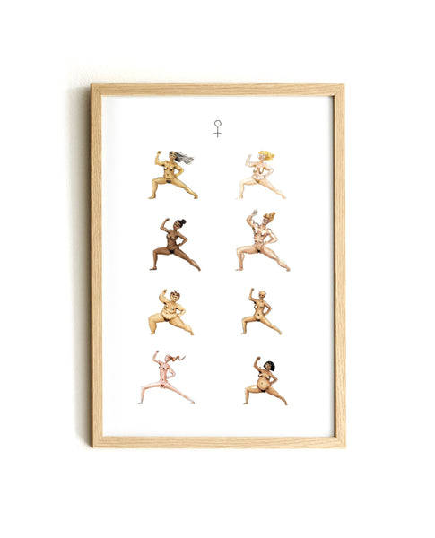 Feminists doing yoga