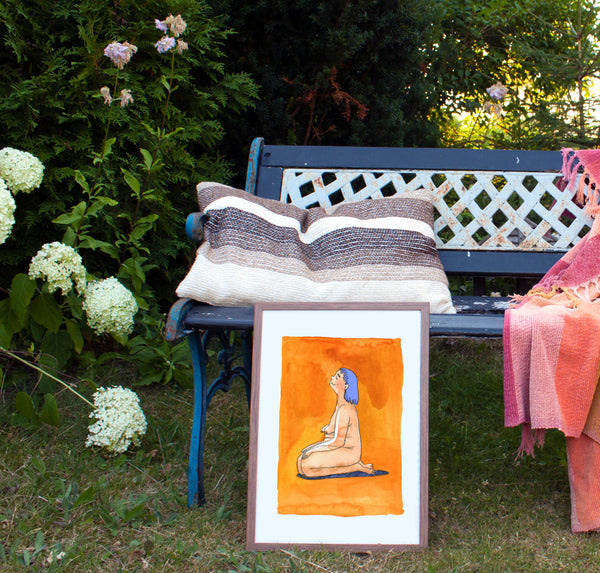 Orange and blue meditation