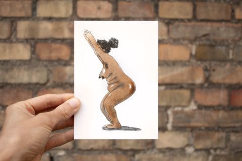 Utkatasana - Original painting