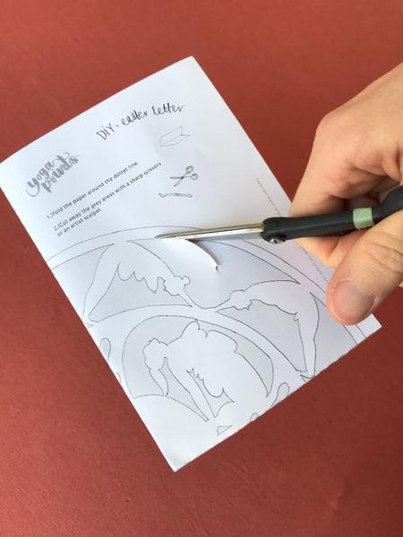 DIY Yoga Easter letter (DIGITAL DOWNLOAD)