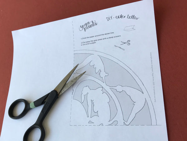 DIY Yoga Easter letter (DIGITAL DOWNLOAD)
