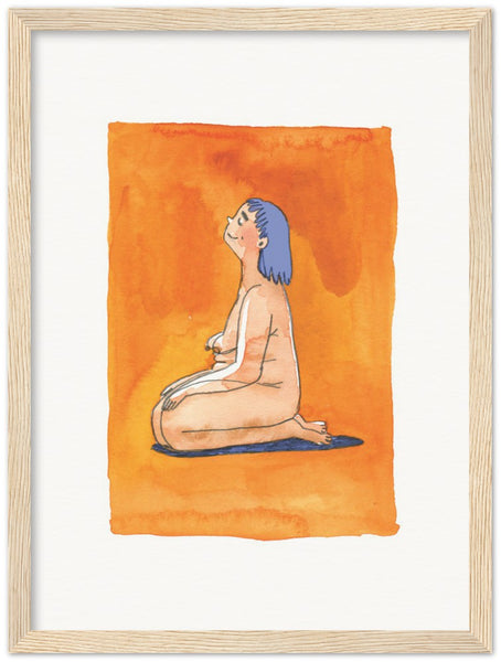 Orange and blue meditation