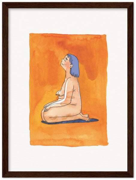 Orange and blue meditation